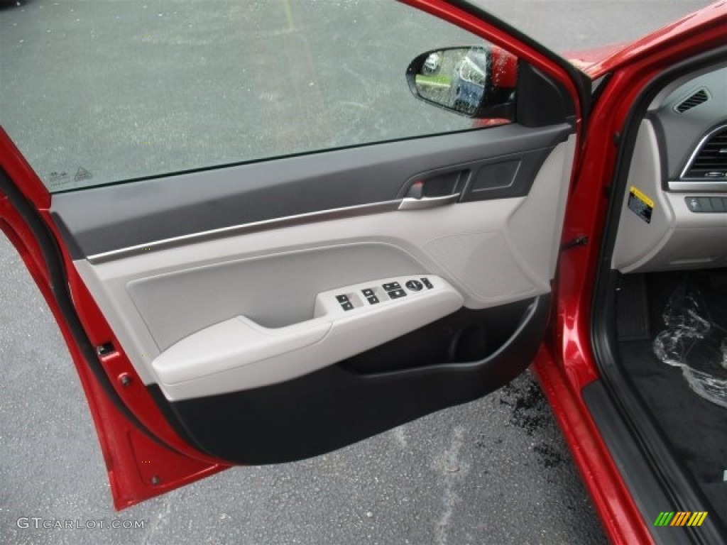 2017 Elantra SE - Red / Gray photo #17