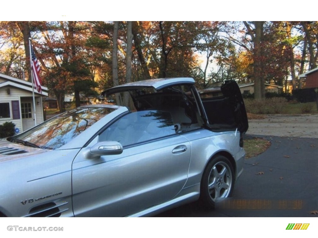 2004 SL 55 AMG Roadster - Brilliant Silver Metallic / Ash photo #3