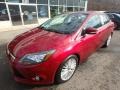 2014 Ruby Red Ford Focus Titanium Sedan  photo #9