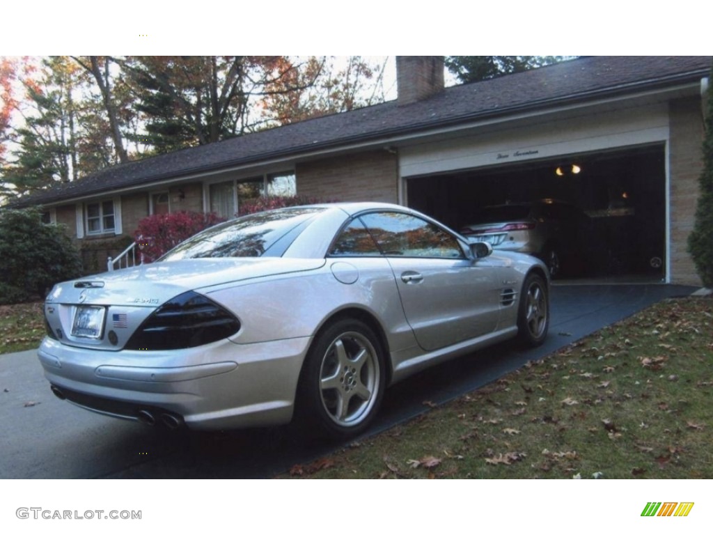 2004 SL 55 AMG Roadster - Brilliant Silver Metallic / Ash photo #12