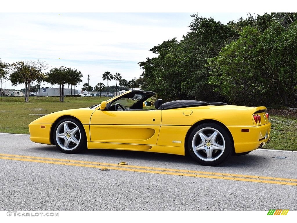 1995 F355 Spider - Giallo Modena (Yellow) / Black photo #3