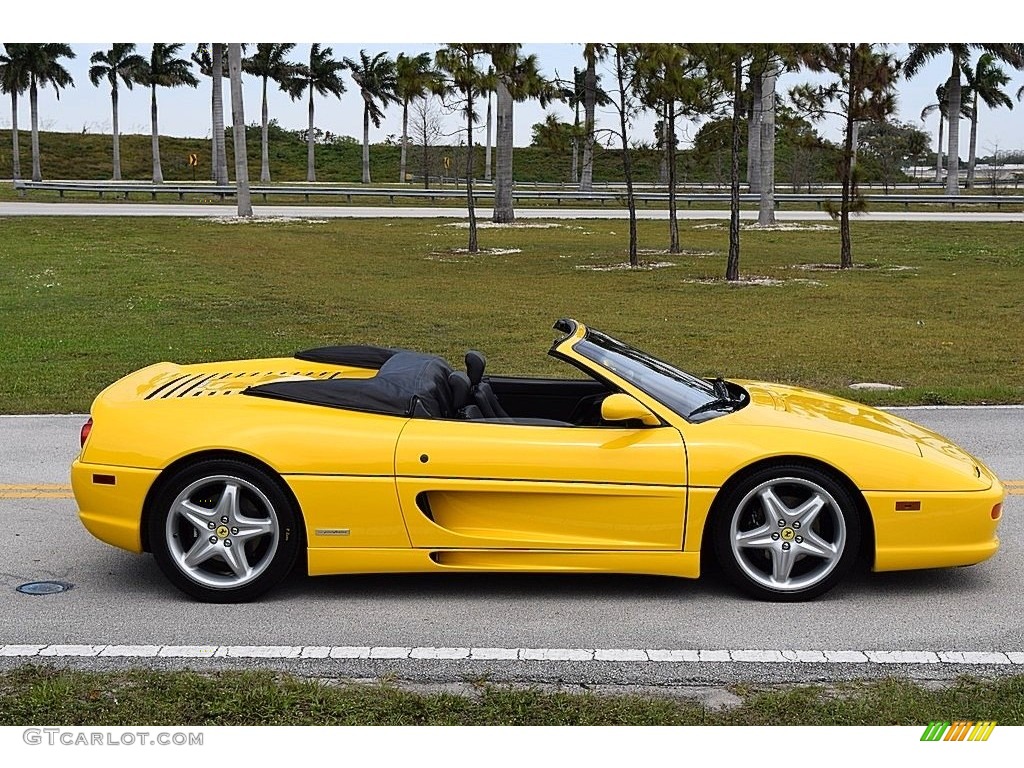 1995 F355 Spider - Giallo Modena (Yellow) / Black photo #4