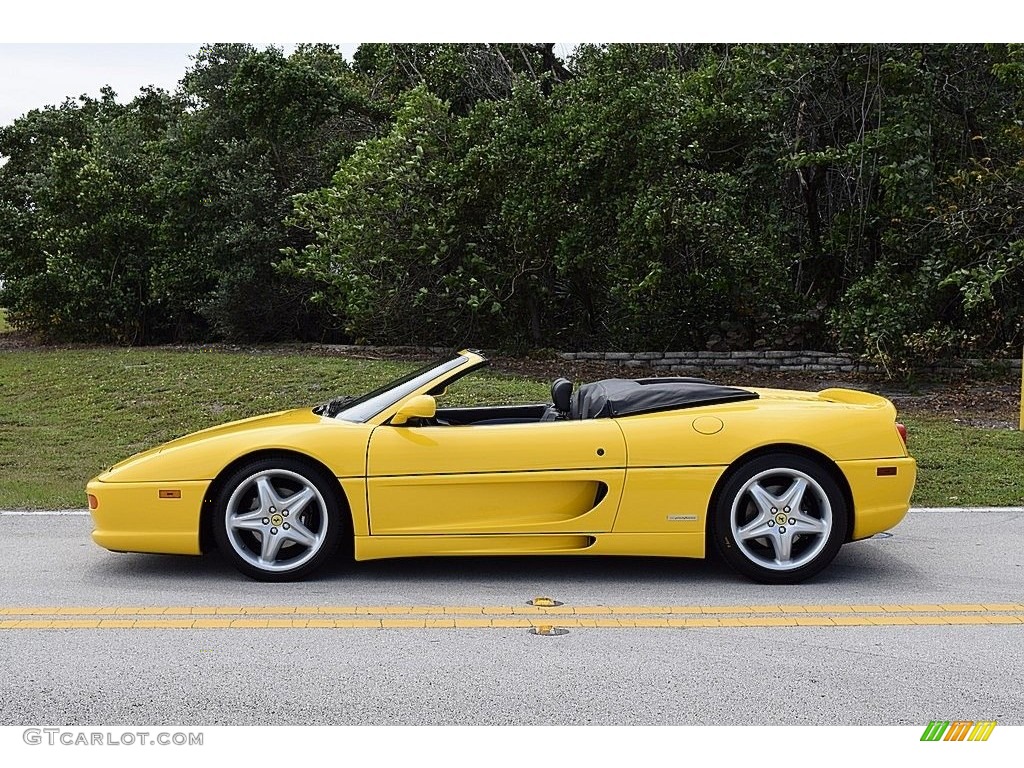 1995 F355 Spider - Giallo Modena (Yellow) / Black photo #5