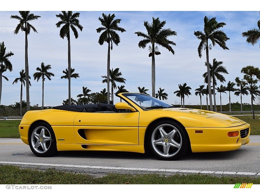 1995 F355 Spider - Giallo Modena (Yellow) / Black photo #6