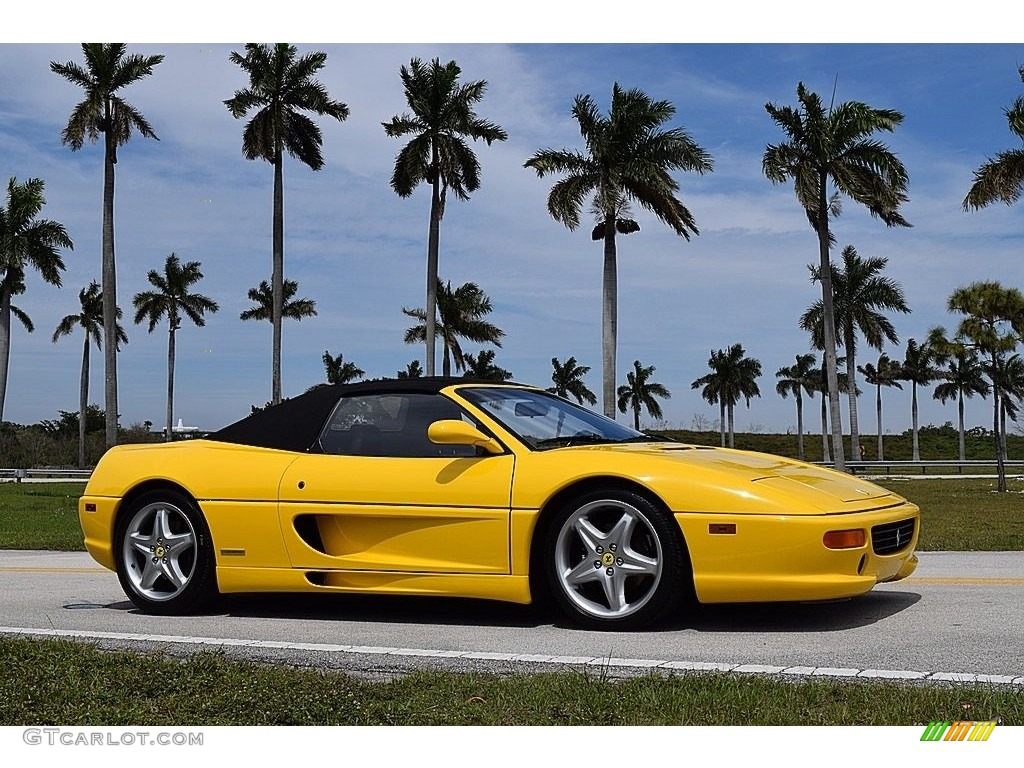 1995 F355 Spider - Giallo Modena (Yellow) / Black photo #18