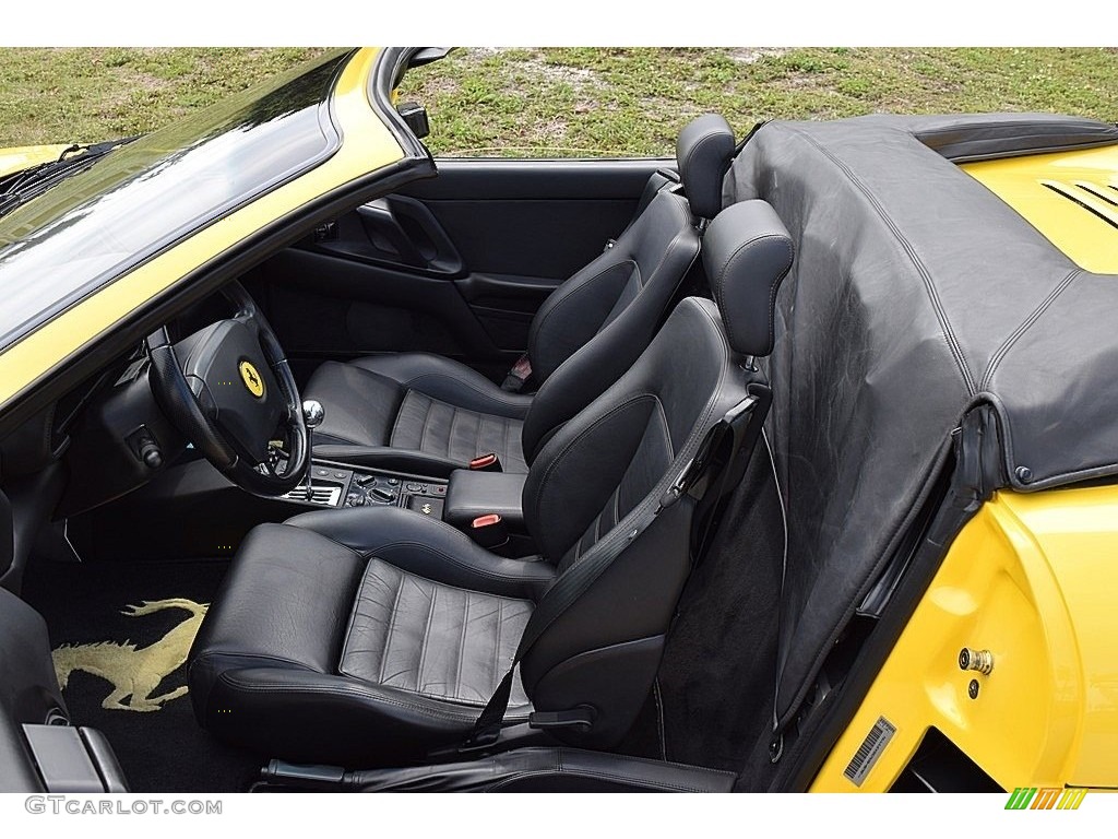Black Interior 1995 Ferrari F355 Spider Photo #111688933