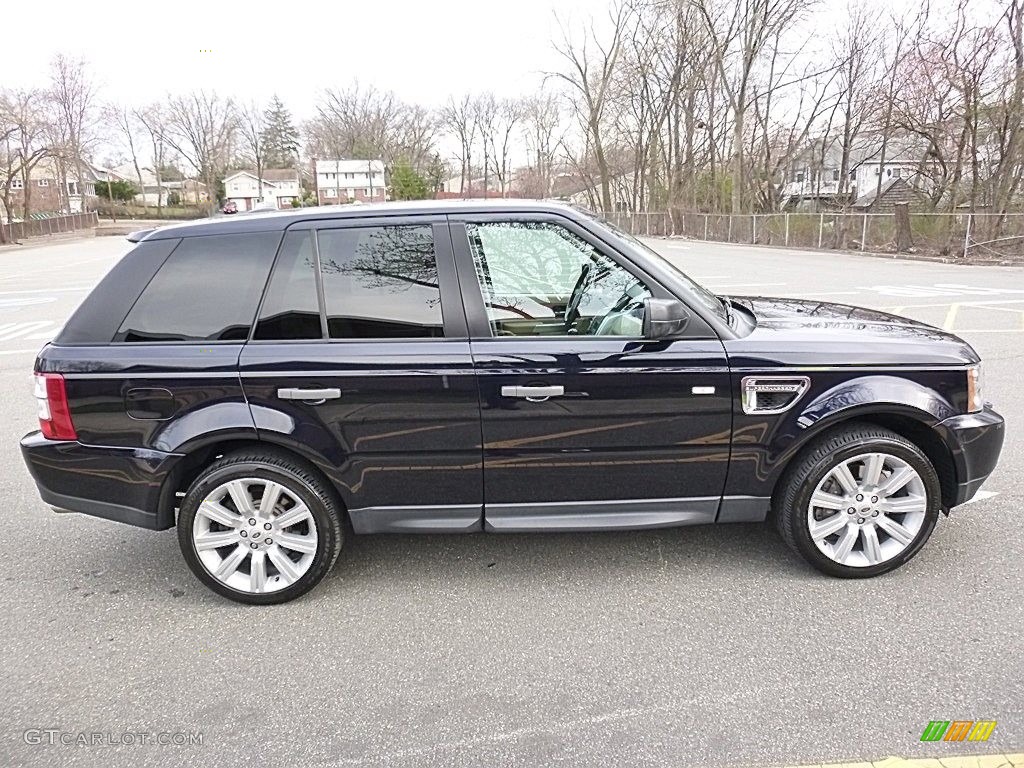 2009 Range Rover Sport Supercharged - Buckingham Blue Metallic / Almond/Nutmeg photo #6
