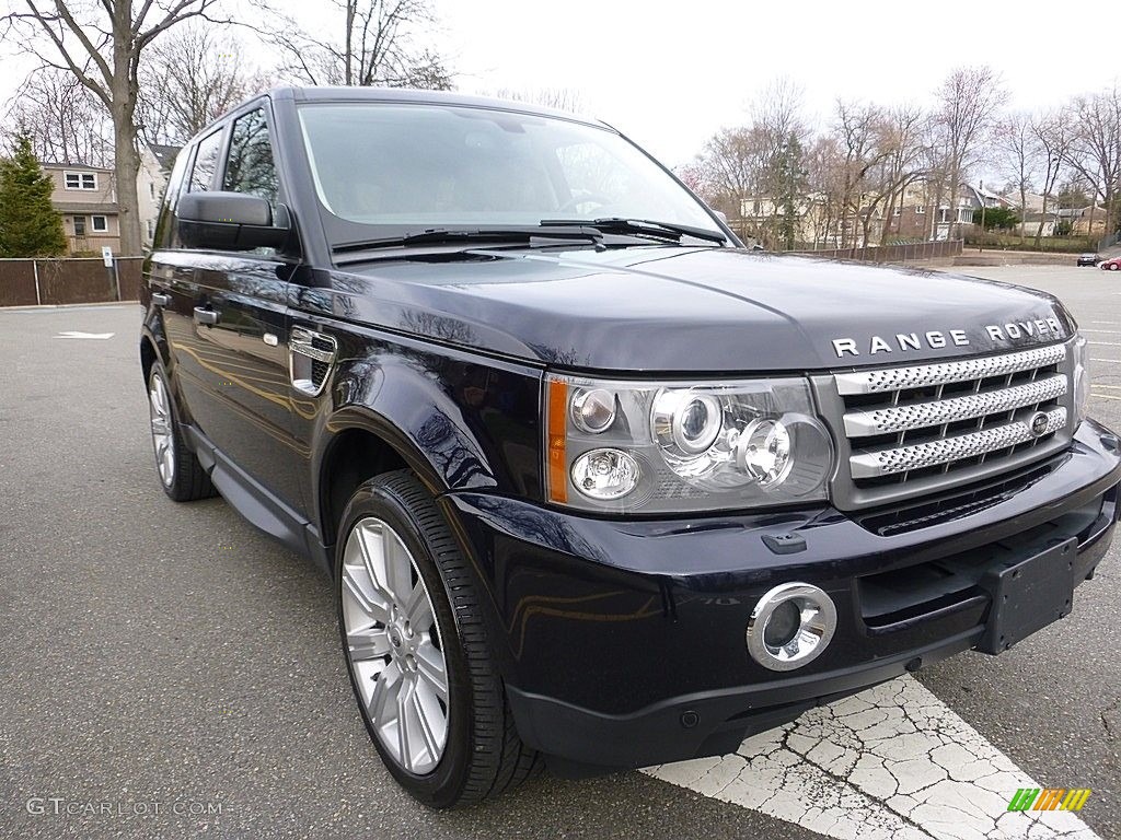 2009 Range Rover Sport Supercharged - Buckingham Blue Metallic / Almond/Nutmeg photo #7