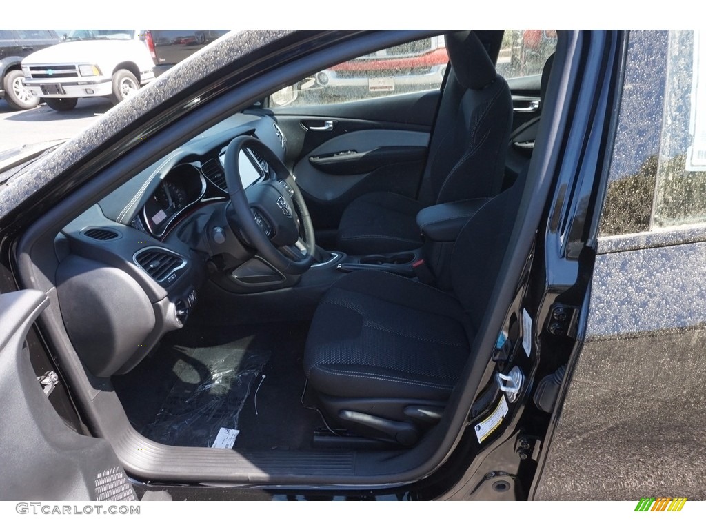 2016 Dart SXT Rallye Blacktop - Pitch Black / Black/Light Tungsten photo #6