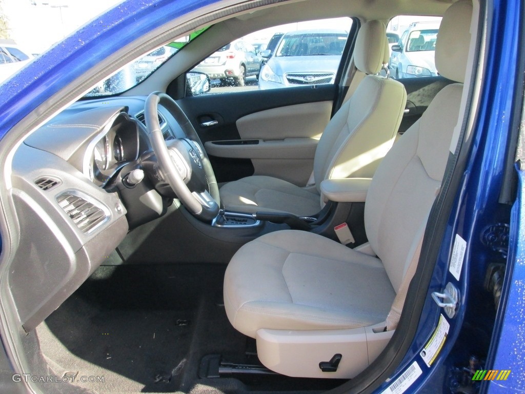 2012 Avenger SXT - Blue Streak Pearl / Black/Light Frost Beige photo #12