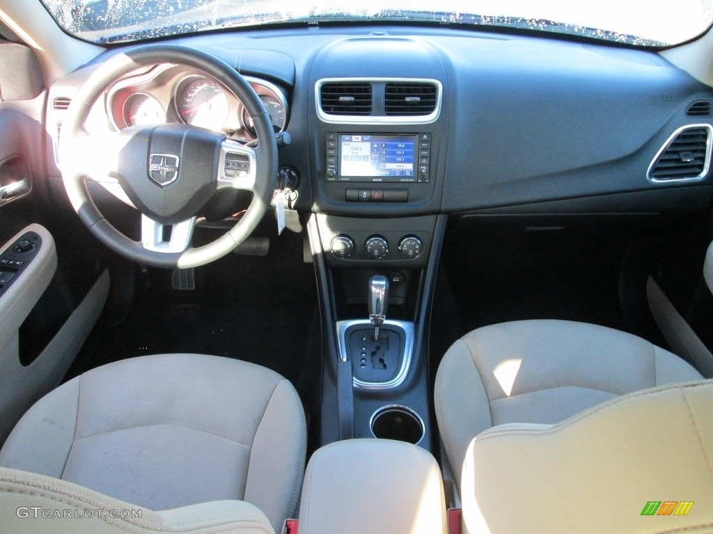 2012 Avenger SXT - Blue Streak Pearl / Black/Light Frost Beige photo #23