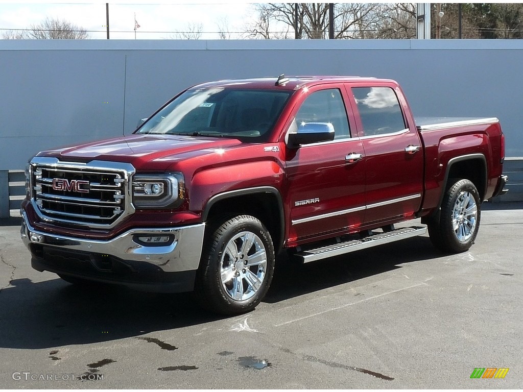 2016 Sierra 1500 SLT Crew Cab 4WD - Crimson Red Tintcoat / Cocoa/Dune photo #1