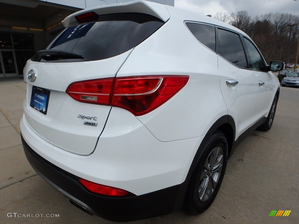 2016 Santa Fe Sport AWD - Frost White Pearl / Gray photo #2