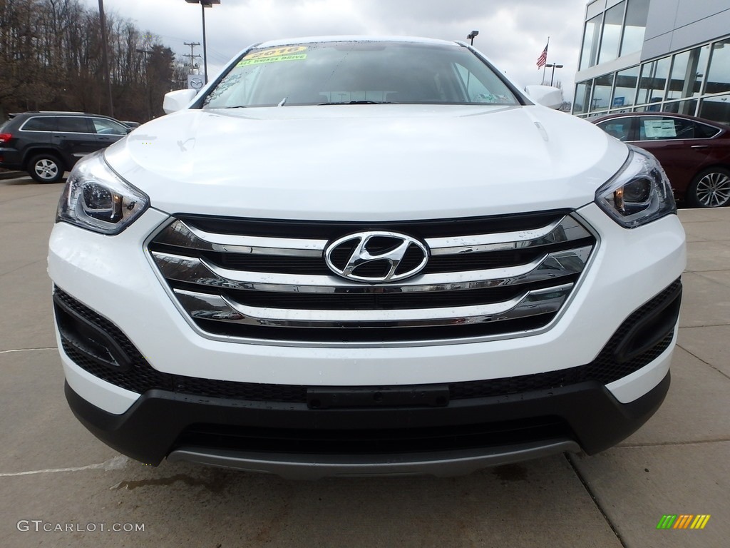 2016 Santa Fe Sport AWD - Frost White Pearl / Gray photo #7