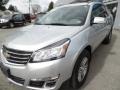 2015 Silver Ice Metallic Chevrolet Traverse LT AWD  photo #3