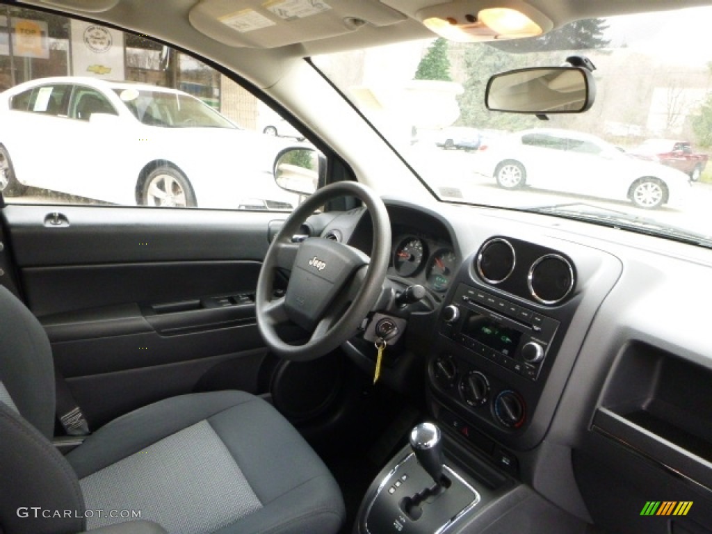 2009 Compass Sport 4x4 - Brilliant Black Crystal Pearl / Dark Slate Gray/Medium Slate Gray photo #6