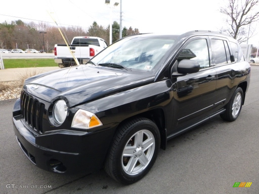 2009 Compass Sport 4x4 - Brilliant Black Crystal Pearl / Dark Slate Gray/Medium Slate Gray photo #9