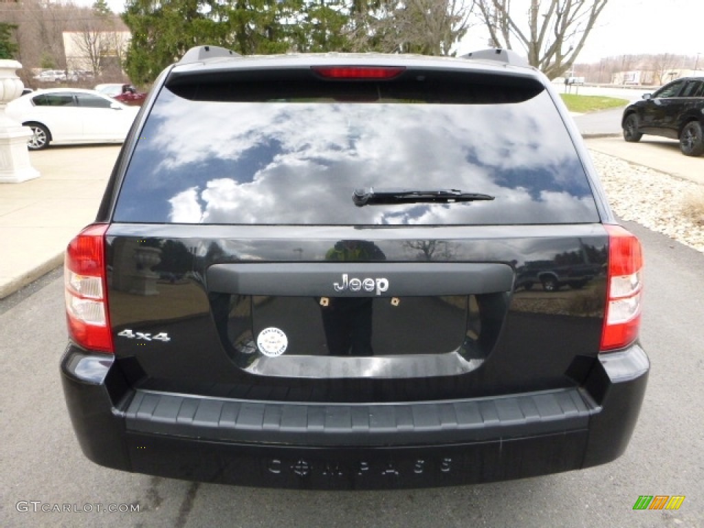 2009 Compass Sport 4x4 - Brilliant Black Crystal Pearl / Dark Slate Gray/Medium Slate Gray photo #12
