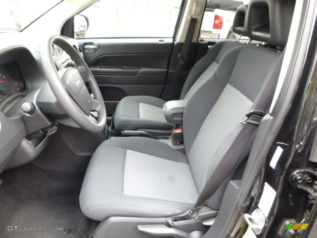 2009 Compass Sport 4x4 - Brilliant Black Crystal Pearl / Dark Slate Gray/Medium Slate Gray photo #14