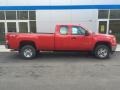 2011 Fire Red GMC Sierra 2500HD Work Truck Extended Cab 4x4  photo #2