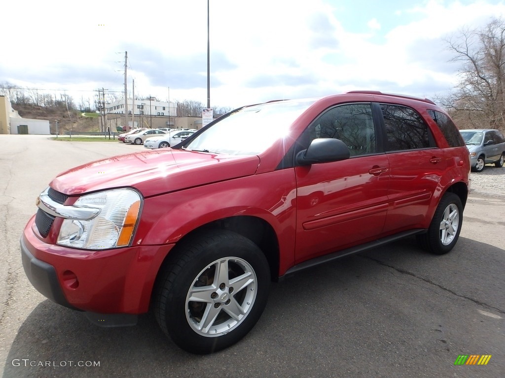 2005 Equinox LT AWD - Salsa Red Metallic / Light Gray photo #1