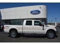 2016 White Platinum Metallic Ford F250 Super Duty Lariat Crew Cab 4x4  photo #2