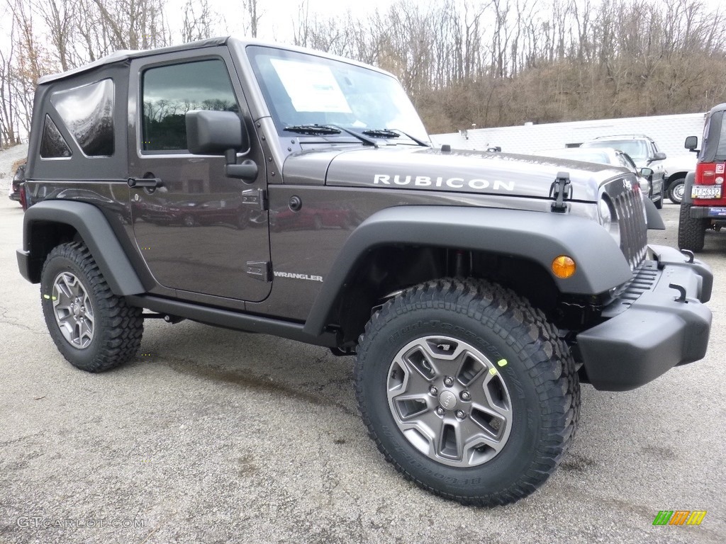 2016 Wrangler Rubicon 4x4 - Granite Crystal Metallic / Black photo #9