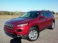 2016 Deep Cherry Red Crystal Pearl Jeep Cherokee Limited 4x4  photo #2