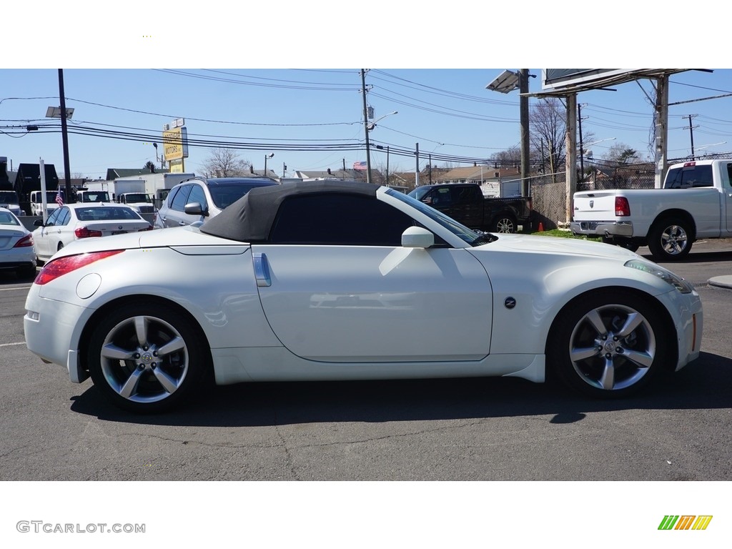 2007 350Z Touring Roadster - Pikes Peak White Pearl / Charcoal photo #5