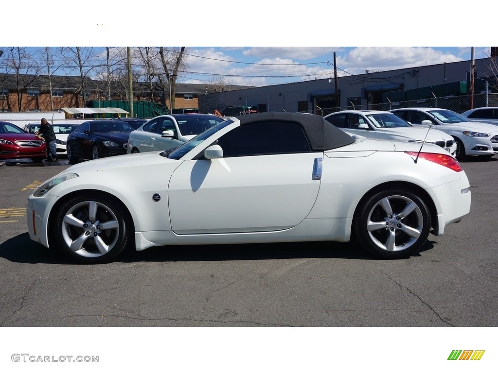 2007 350Z Touring Roadster - Pikes Peak White Pearl / Charcoal photo #6