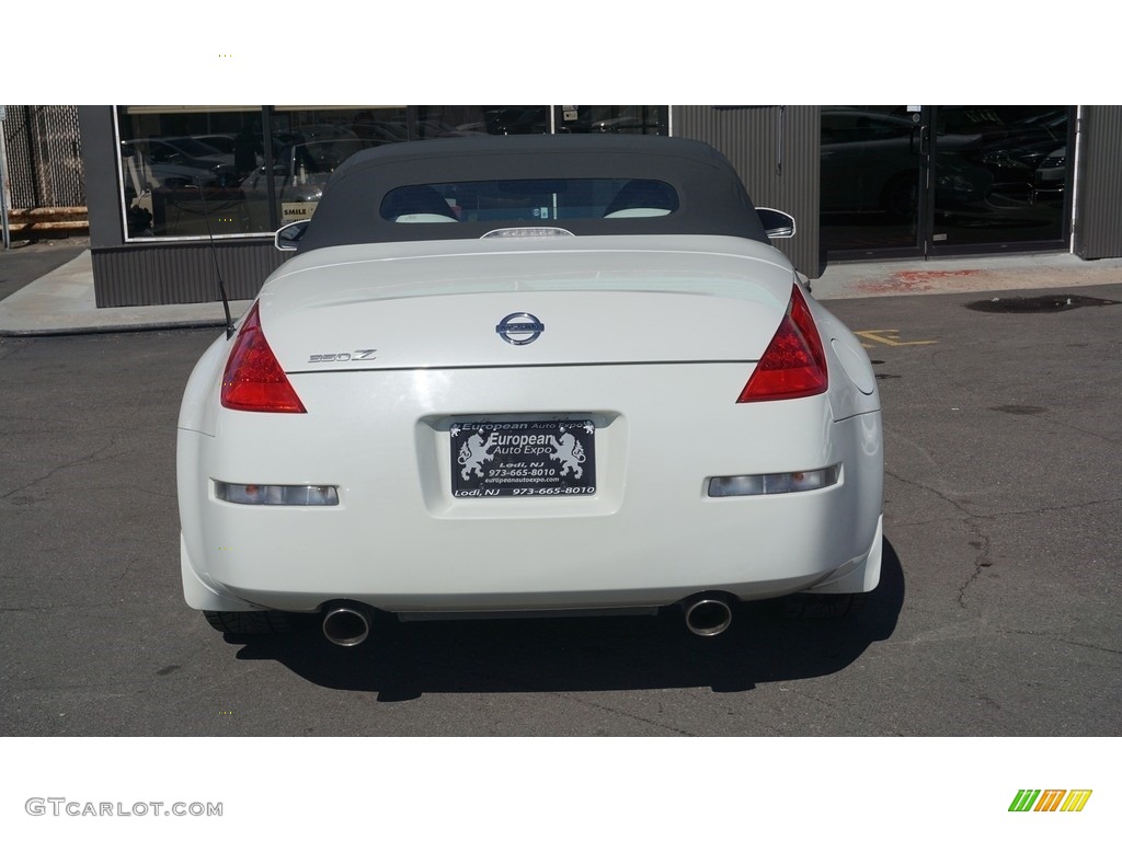 2007 350Z Touring Roadster - Pikes Peak White Pearl / Charcoal photo #7