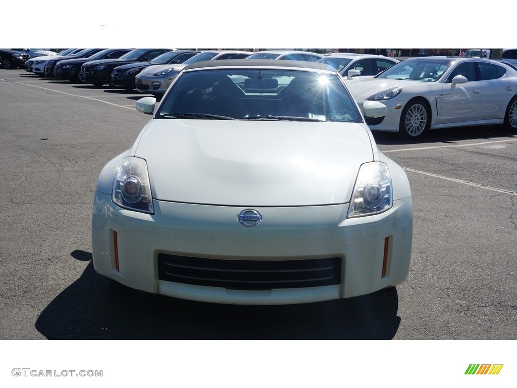 2007 350Z Touring Roadster - Pikes Peak White Pearl / Charcoal photo #8
