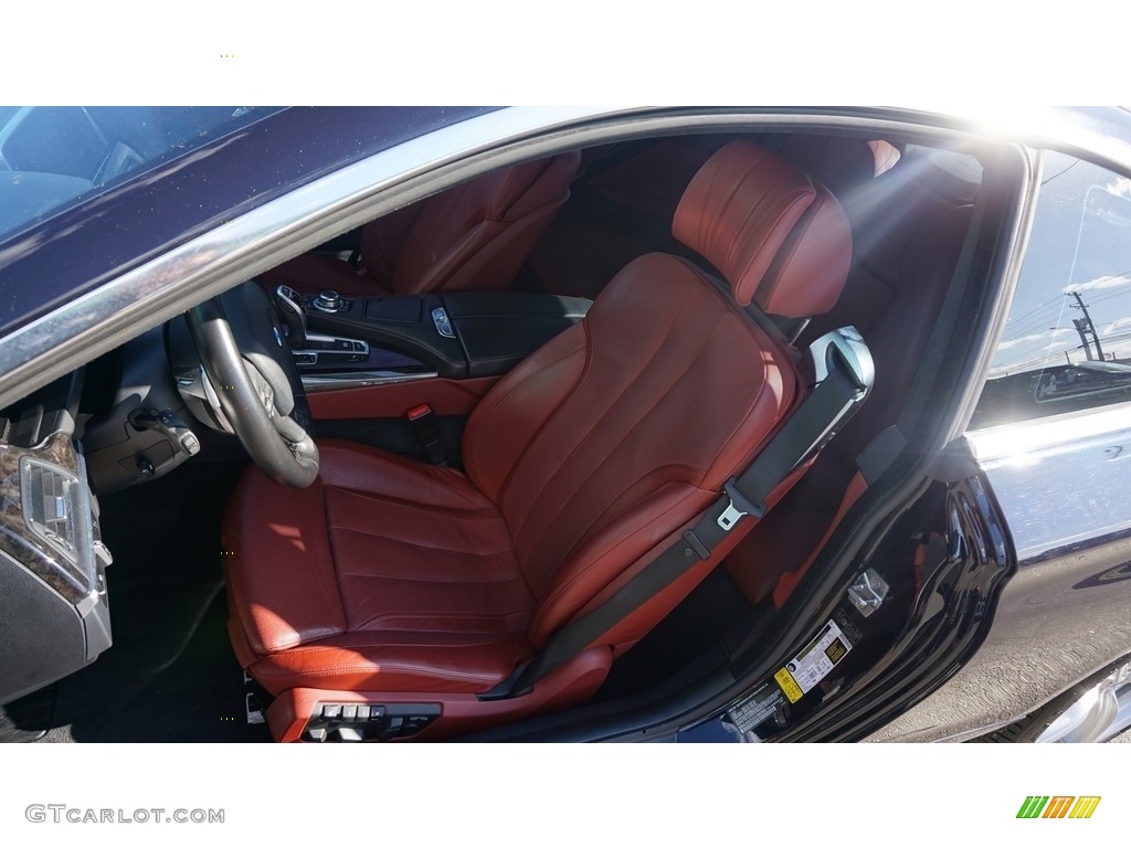 2012 6 Series 640i Coupe - Deep Sea Blue Metallic / Vermillion Red Nappa Leather photo #9