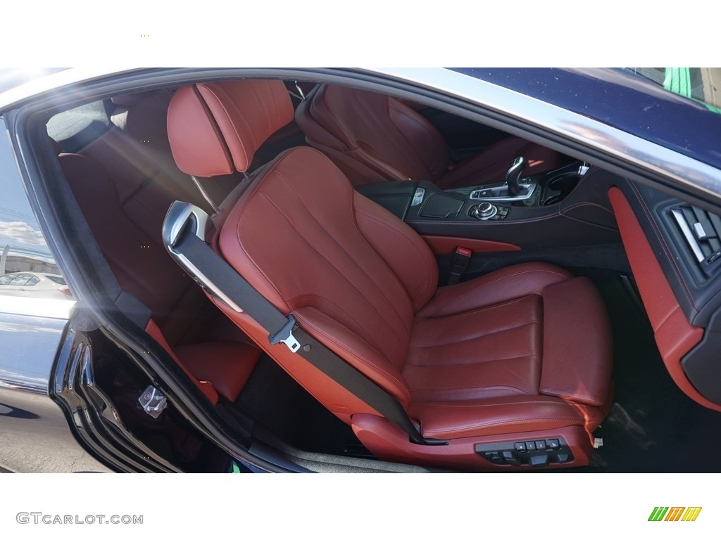 2012 6 Series 640i Coupe - Deep Sea Blue Metallic / Vermillion Red Nappa Leather photo #10