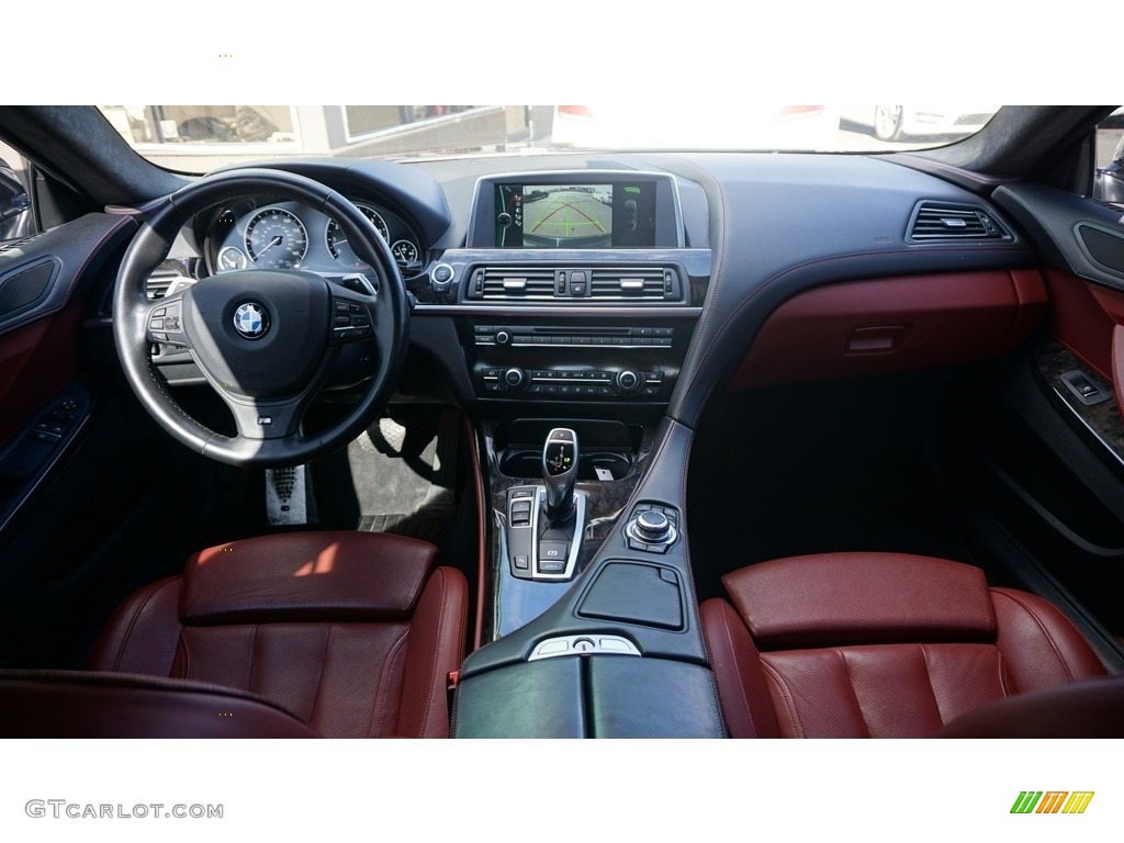 2012 6 Series 640i Coupe - Deep Sea Blue Metallic / Vermillion Red Nappa Leather photo #14