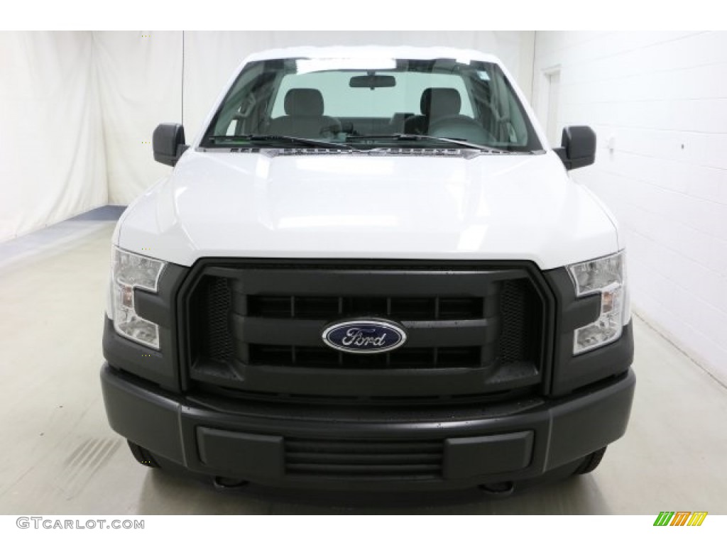 2016 F150 XL Regular Cab 4x4 - Oxford White / Medium Earth Gray photo #2