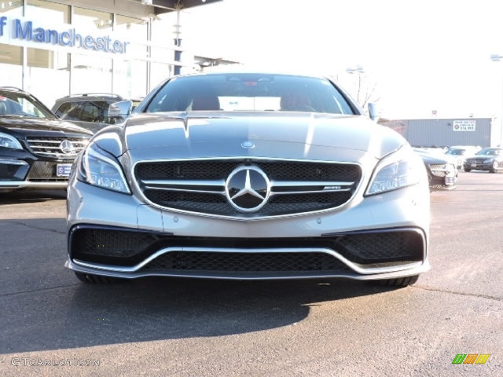 2015 CLS 63 AMG S 4Matic Coupe - Palladium Silver Metallic / designo Classic Red/Black photo #2