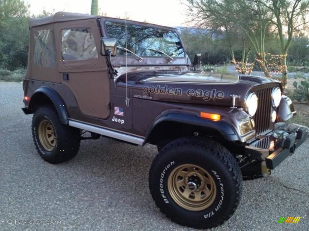 Autumn Red Metallic 1977 Jeep CJ5 Golden Eagle Exterior Photo #111709856