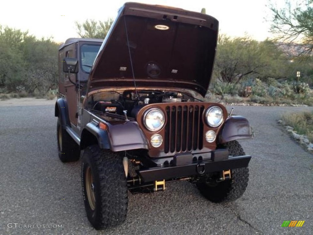 1977 CJ5 Golden Eagle - Autumn Red Metallic / Tan photo #13