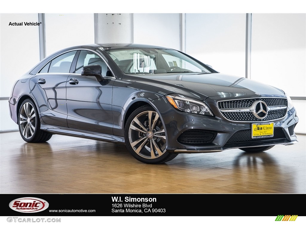2016 CLS 400 Coupe - Steel Grey Metallic / Black photo #1