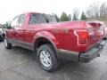 2016 Ruby Red Ford F150 Lariat SuperCab 4x4  photo #3