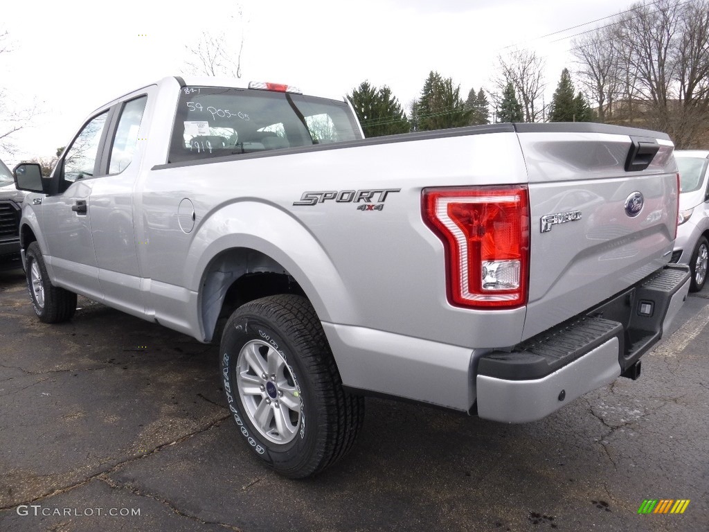 2016 F150 XL SuperCab 4x4 - Ingot Silver / Medium Earth Gray photo #3
