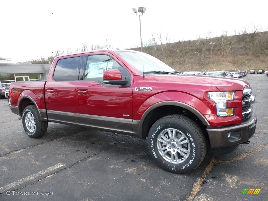 2016 F150 Lariat SuperCrew 4x4 - Ruby Red / Black photo #1