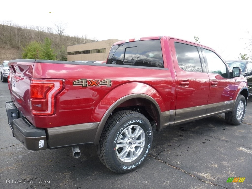 2016 F150 Lariat SuperCrew 4x4 - Ruby Red / Black photo #2