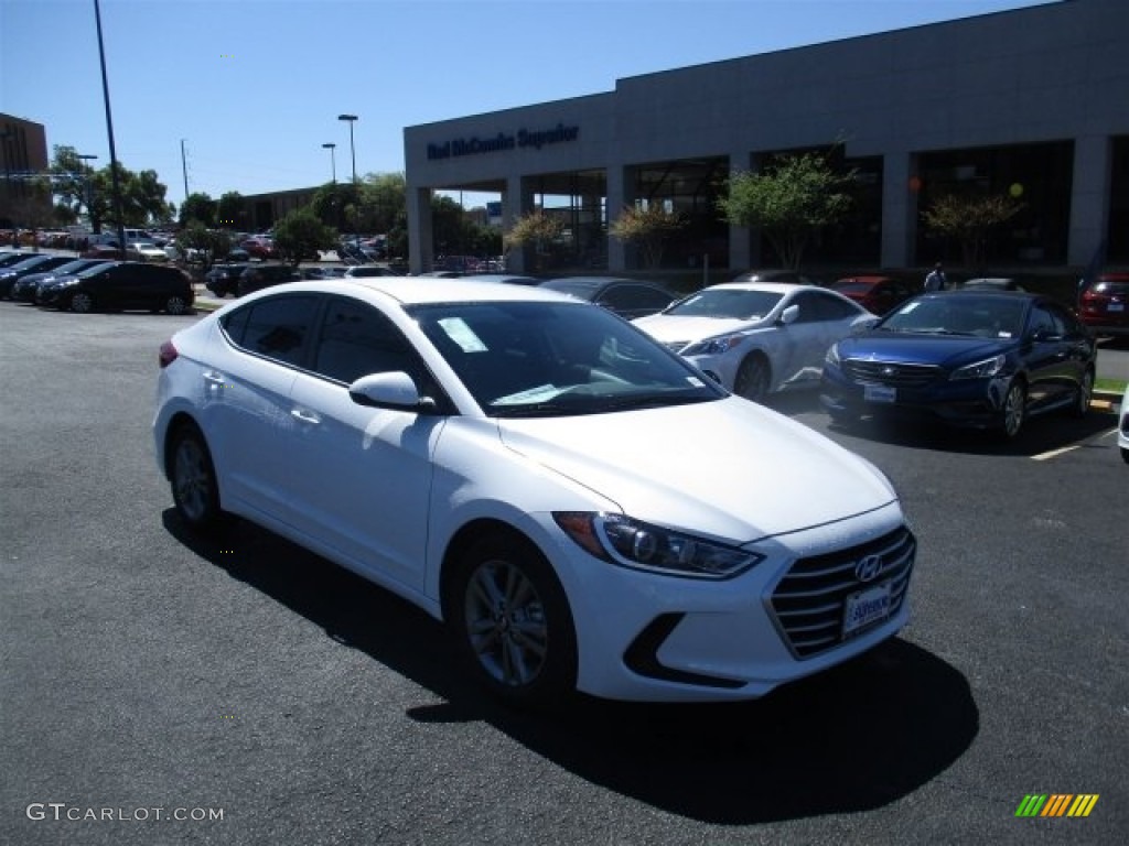 White Hyundai Elantra