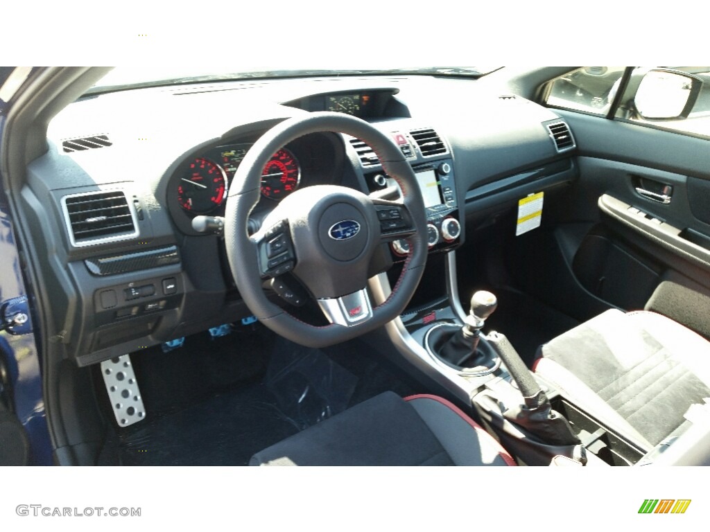 Carbon Black Interior 2016 Subaru WRX STI Photo #111726092