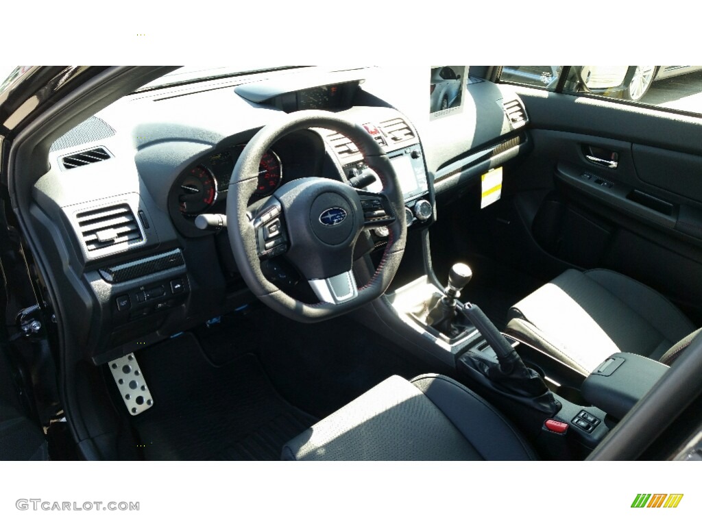 Carbon Black Interior 2016 Subaru WRX Limited Photo #111727325
