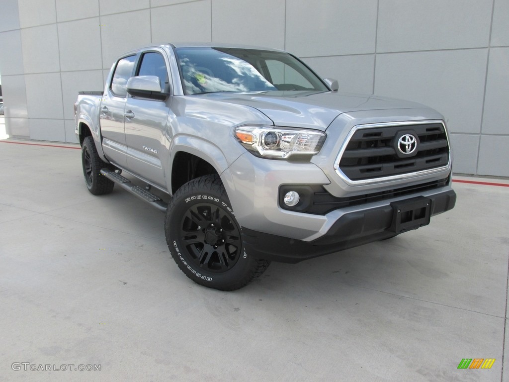 2016 Tacoma TSS Double Cab - Silver Sky Metallic / Cement Gray photo #2