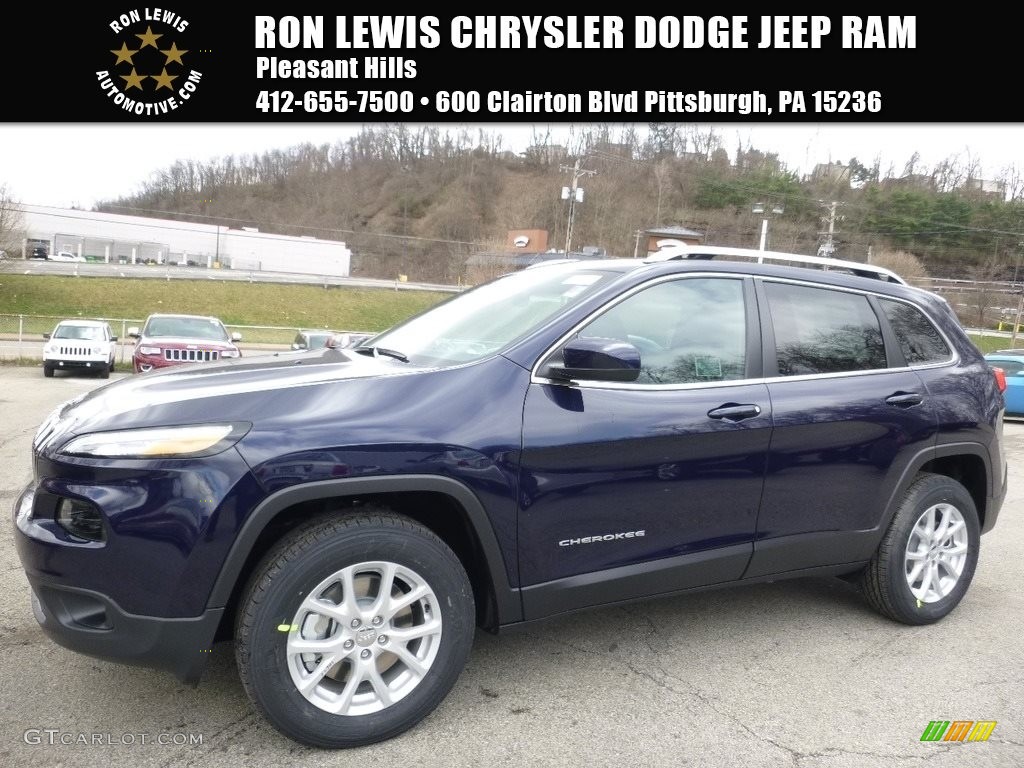 2016 Cherokee Latitude 4x4 - True Blue Pearl / Black photo #1