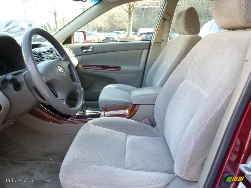 2003 Camry XLE - Salsa Red Pearl / Taupe photo #5
